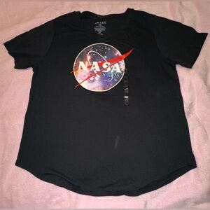 Black NASA Graphic T-Shirt